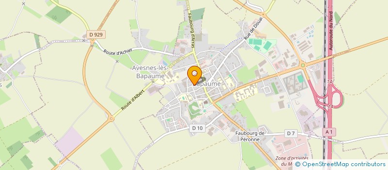 localisation de l'entreprise SCI MARIANNE  BAPAUME