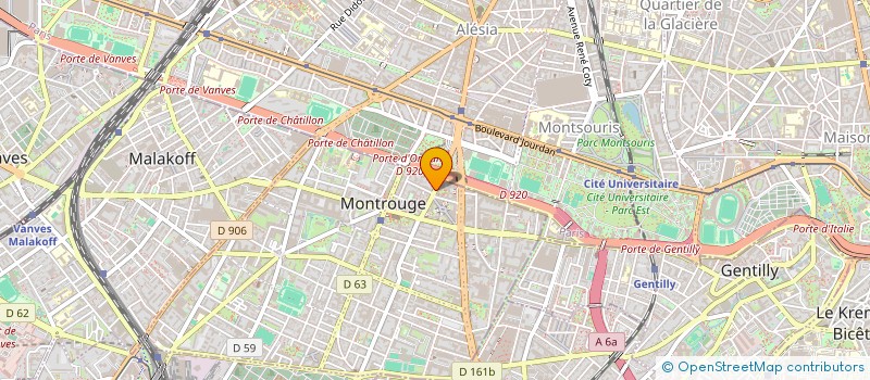 localisation de l'entreprise SCI MARIANNE  MONTROUGE