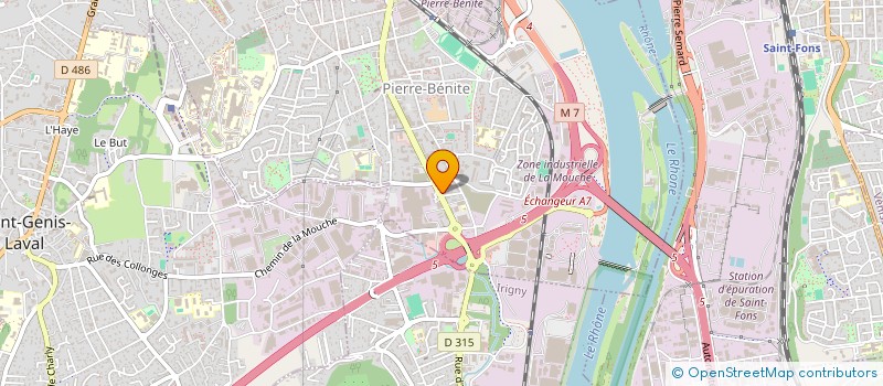 localisation de l'entreprise SCI MARIANNE  OULLINS-PIERRE-BENITE