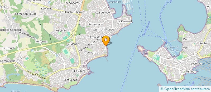 localisation de l'entreprise SCI MARIANNE LARMOR  LARMOR-PLAGE