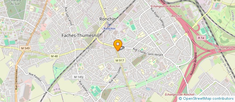 localisation de l'entreprise SCI MARIANNE REPUBLIQUE  RONCHIN