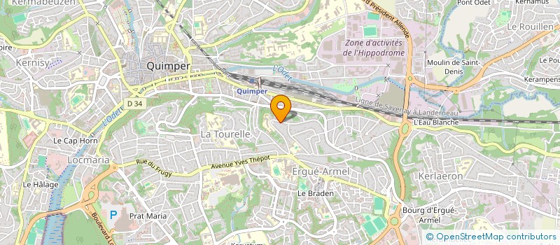 localisation de l'entreprise SCI MARIANTHO  QUIMPER