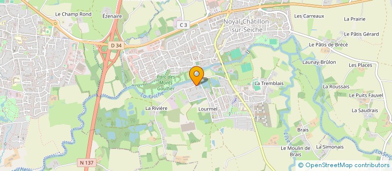 localisation de l'entreprise SCI MARIAULT-DERRIEN  NOYAL-CHATILLON-SUR-SEICHE