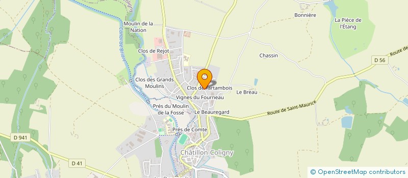 localisation de l'entreprise SCI MARIC à CHATILLON-COLIGNY