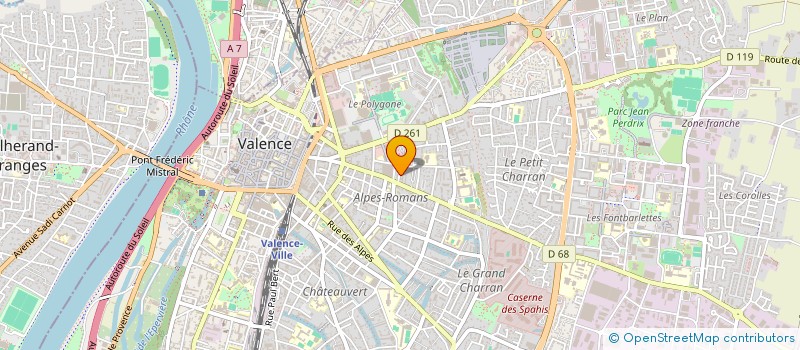 localisation de l'entreprise SCI MARIC à VALENCE