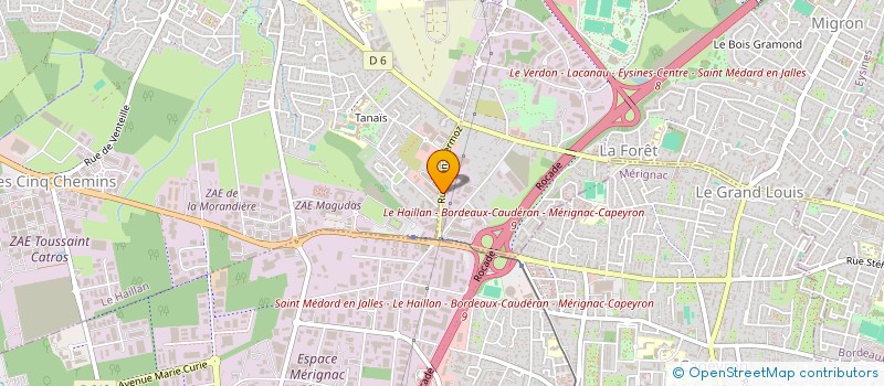 localisation de l'entreprise SCI MARIC  EYSINES