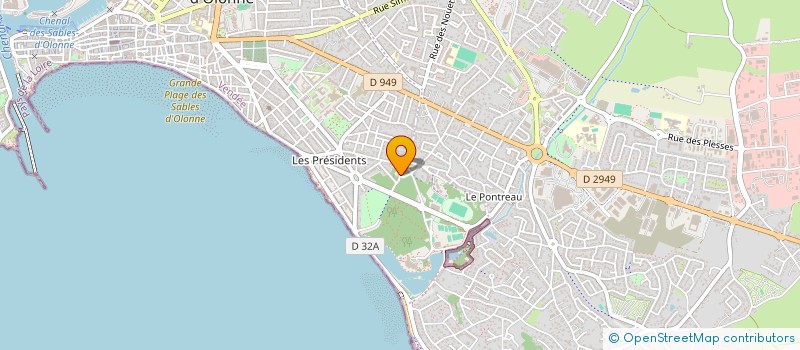 localisation de l'entreprise SCI MARICLEM à LES SABLES D'OLONNE