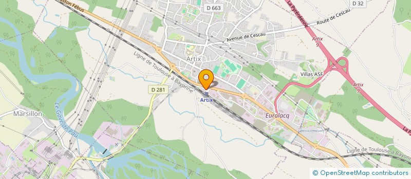 localisation de l'entreprise SCI MARIDAN  LACQ