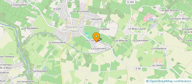 localisation de l'entreprise SCI MARIDEL  MAISDON-SUR-SEVRE