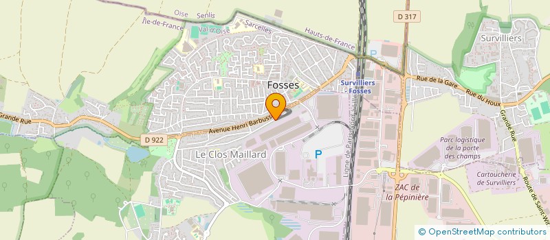 localisation de l'entreprise SCI MARIDEL  MARLY-LA-VILLE