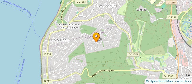 localisation de l'entreprise SCI MARIDO à LA TESTE-DE-BUCH