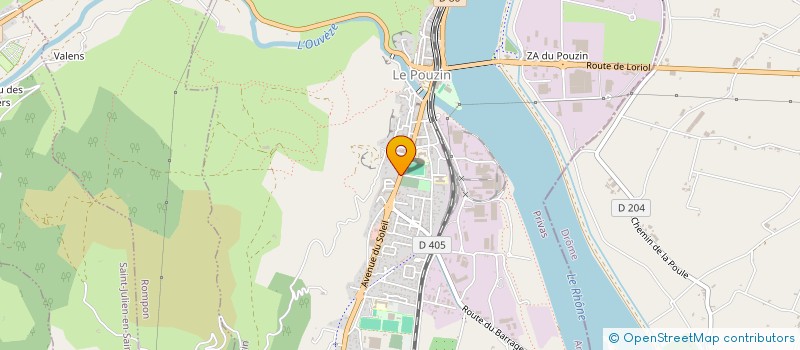 localisation de l'entreprise SCI MARIDOM  LE POUZIN