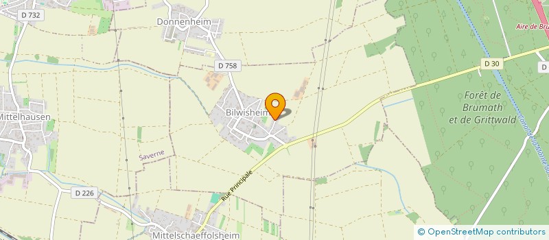 localisation de l'entreprise SCI MARIE 2  ROTTELSHEIM