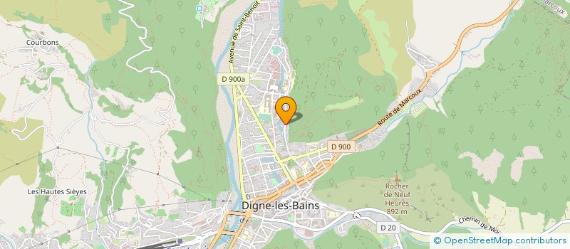 localisation de l'entreprise SCI MARIE à DIGNE-LES-BAINS