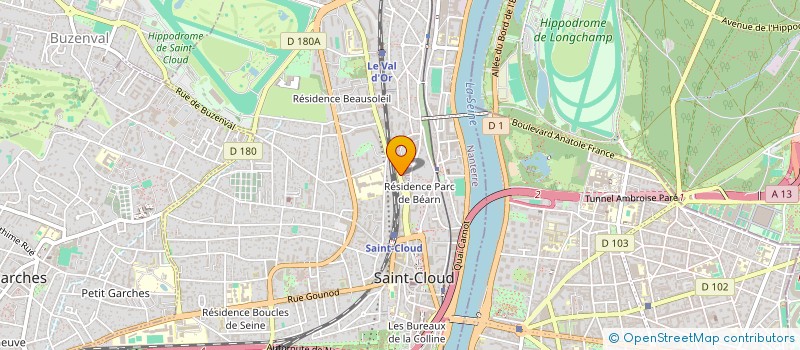 localisation de l'entreprise SCI MARIE à SAINT-CLOUD