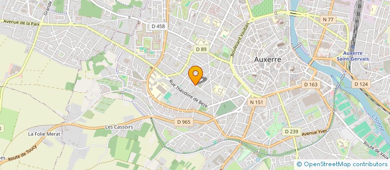 localisation de l'entreprise SCI MARIE à AUXERRE