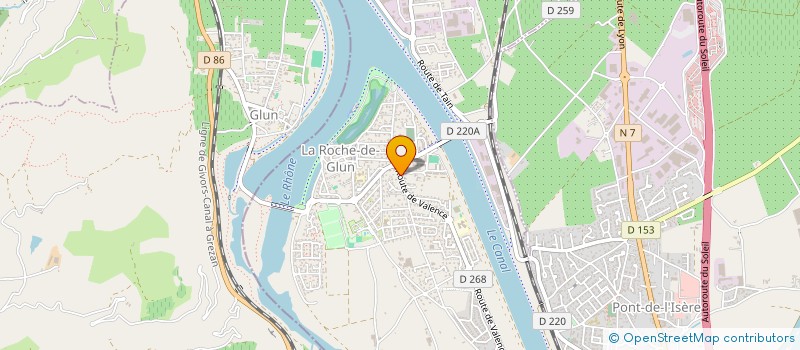 localisation de l'entreprise SCI MARIE  LA ROCHE-DE-GLUN