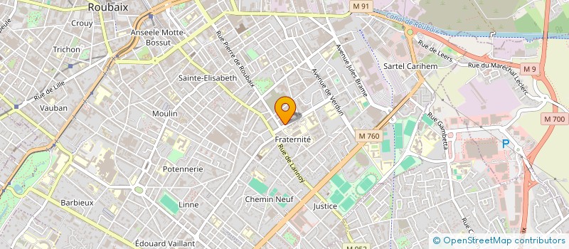 localisation de l'entreprise SCI MARIE  ROUBAIX