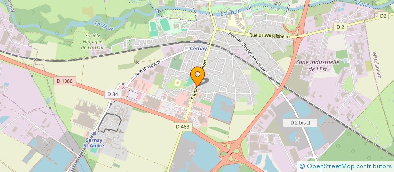 localisation de l'entreprise SCI MARIE  CERNAY