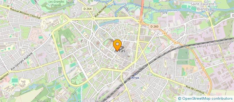 localisation de l'entreprise SCI MARIE à ARRAS