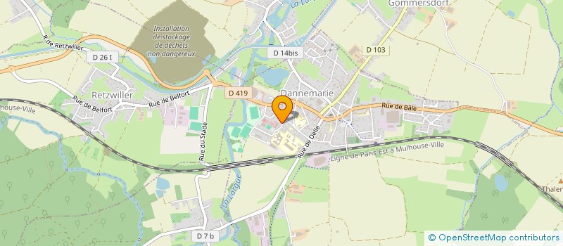 localisation de l'entreprise SCI MARIE  DANNEMARIE