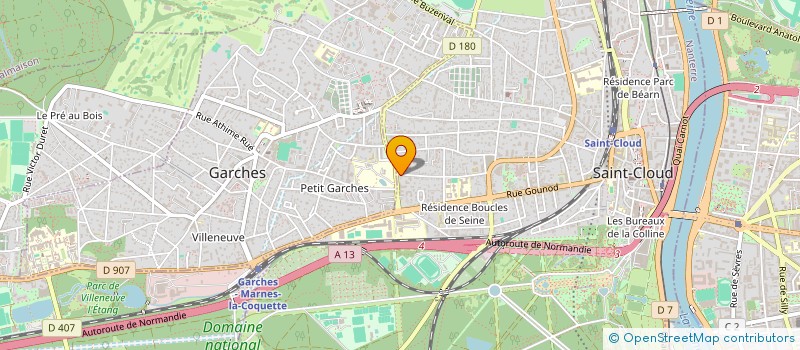 localisation de l'entreprise SCI MARIE à SAINT-CLOUD