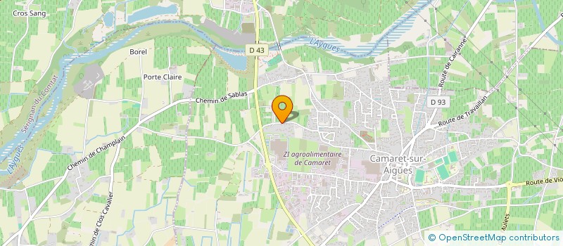 localisation de l'entreprise SCI MARIE  CAMARET-SUR-AIGUES