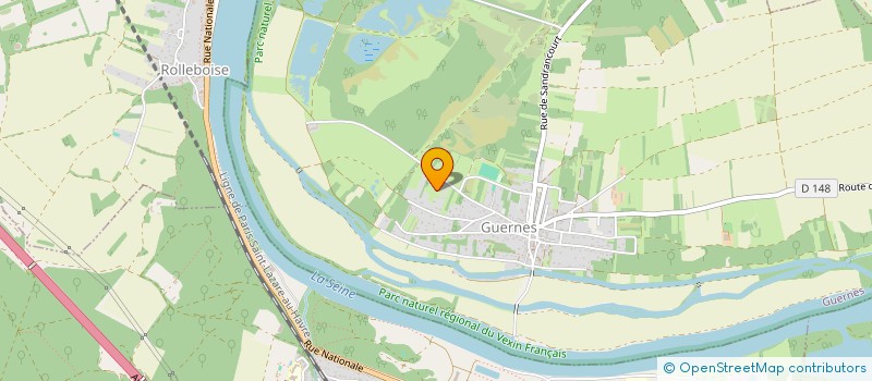 localisation de l'entreprise SCI MARIE  GUERNES