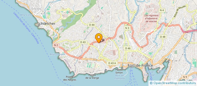 localisation de l'entreprise SCI MARIE-AGNES à FORT DE FRANCE