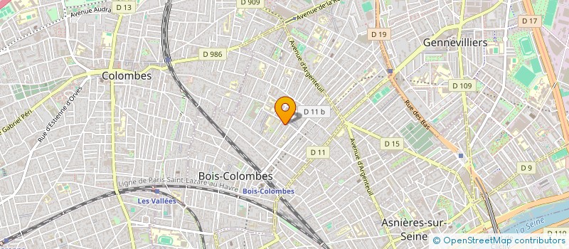 localisation de l'entreprise SCI MARIE ALAIN à BOIS-COLOMBES