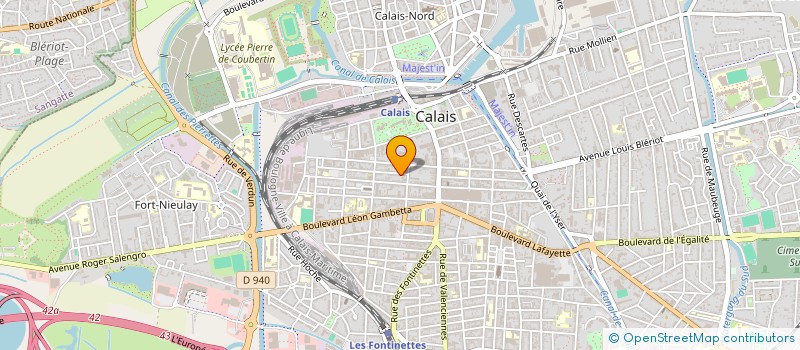 localisation de l'entreprise SCI MARIE ALLUIN à CALAIS