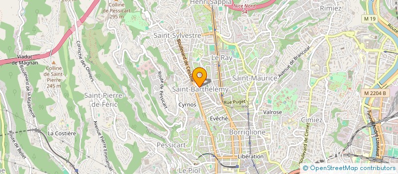 localisation de l'entreprise SCI MARIE ANDREE à NICE