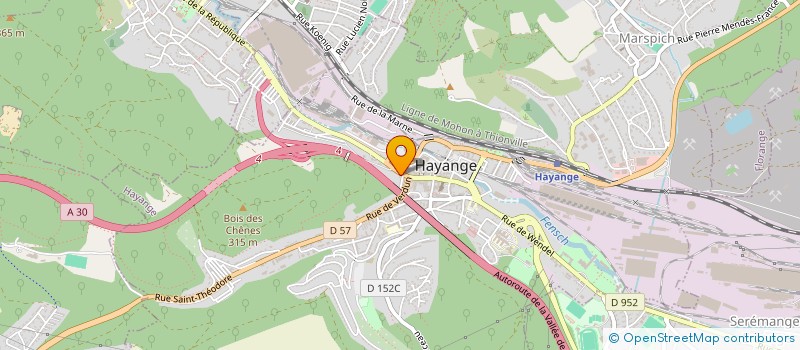 localisation de l'entreprise SCI MARIE-ANGE  HAYANGE