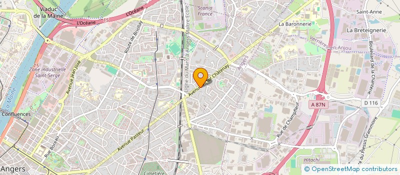 localisation de l'entreprise SCI MARIE-ANNE à ANGERS