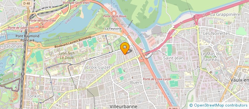 localisation de l'entreprise SCI MARIE ANTOINETTE  VILLEURBANNE