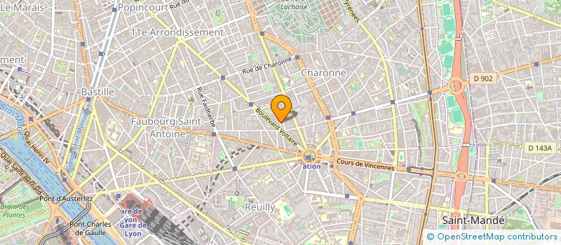 localisation de l'entreprise SCI MARIE BENOIST  PARIS