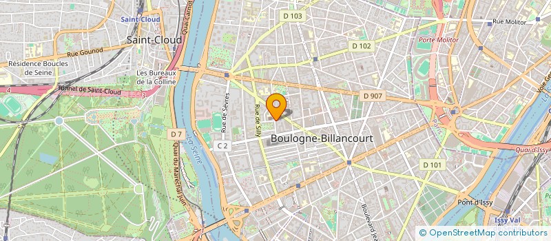 localisation de l'entreprise SCI MARIE CAROLINE à BOULOGNE-BILLANCOURT