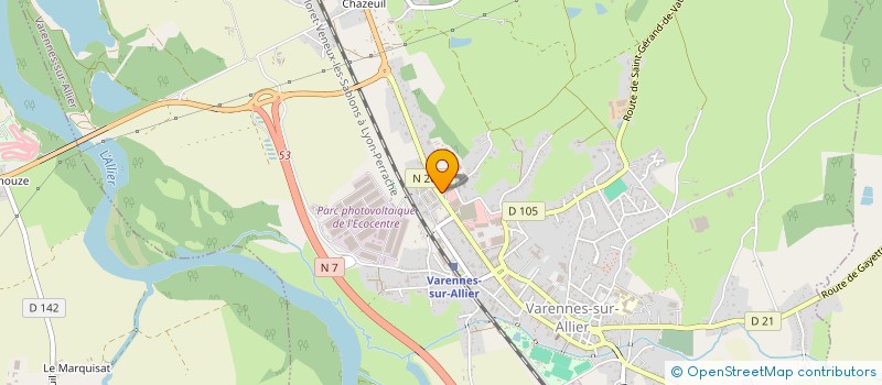 localisation de l'entreprise SCI MARIE CECILE  VARENNES-SUR-ALLIER