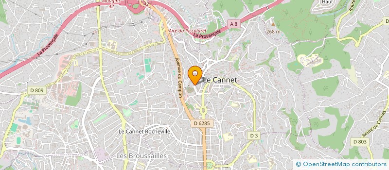 localisation de l'entreprise SCI MARIE-CHRISTINE à LE CANNET