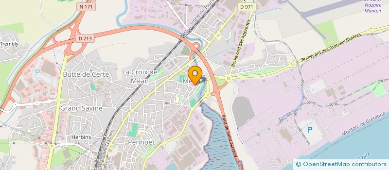 localisation de l'entreprise SCI MARIE-CLAIRE  SAINT-NAZAIRE