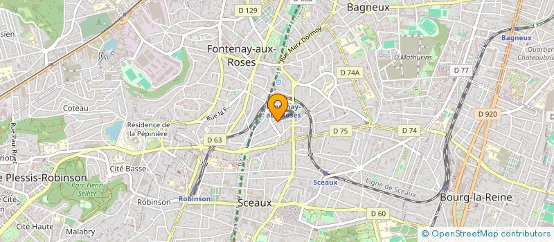 localisation de l'entreprise SCI MARIE CURIE à FONTENAY-AUX-ROSES