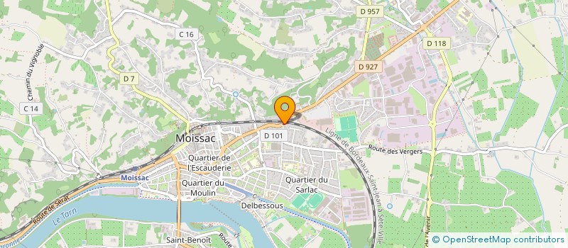 localisation de l'entreprise SCI MARIE CURIE  MOISSAC