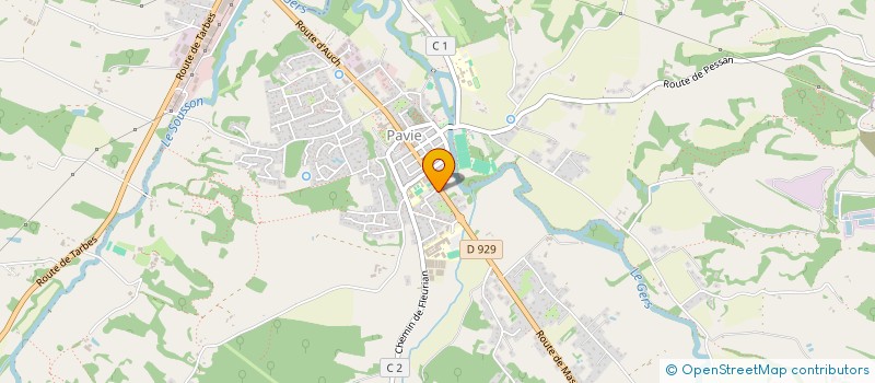 localisation de l'entreprise SCI MARIE CURIE  PAVIE