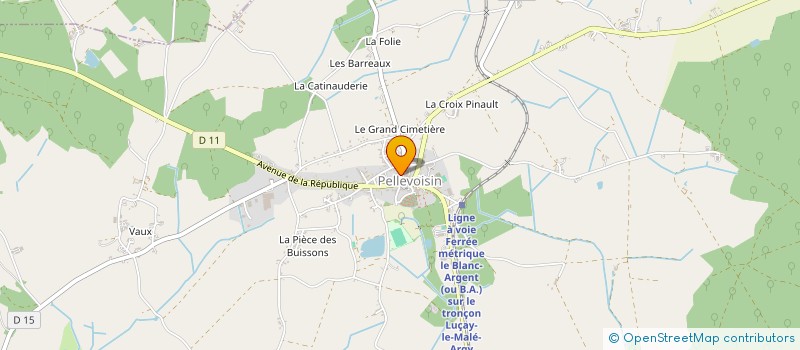 localisation de l'entreprise SCI MARIE-ESTELLE à PELLEVOISIN