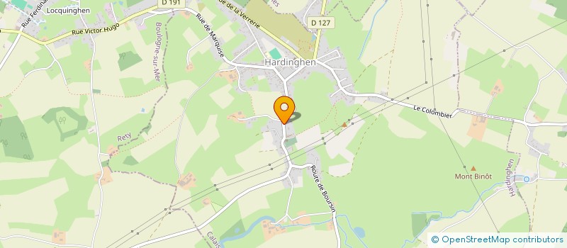 localisation de l'entreprise SCI MARIE ET CECILE  HARDINGHEN
