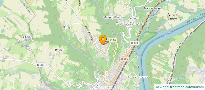 localisation de l'entreprise SCI MARIE ET CIE  CONDRIEU