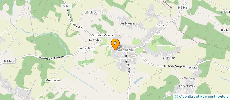 localisation de l'entreprise SCI MARIE ET JEAN DESVIGNES  SERMERIEU