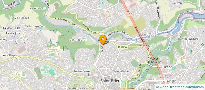 localisation de l'entreprise SCI MARIE ET MARIUS à SAINT-BRIEUC