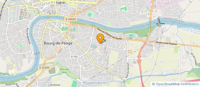 localisation de l'entreprise SCI MARIE-FRANCOISE  BOURG-DE-PEAGE