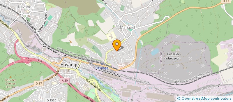 localisation de l'entreprise SCI MARIE-GABRIELLE  HAYANGE